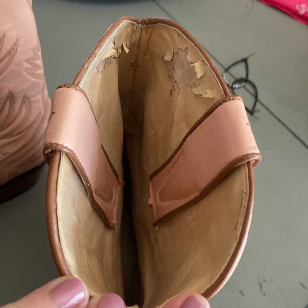 Ladies pink cowboy boots - Picture 4 of 6